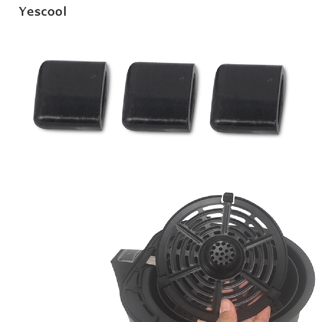 Yescool 3 /5 /10Pcs Karet Penggoreng Udara, Bagian Bumper Untuk Air Fryer Grill Pan Tahan Panas ID