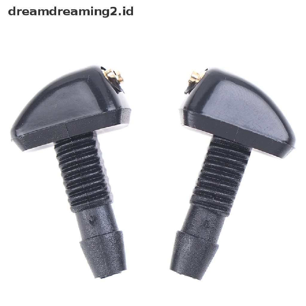 (hot) 2x Nozzle Wiper Mesin Cuci Kaca Depan Universal er Outlet Spout Air//