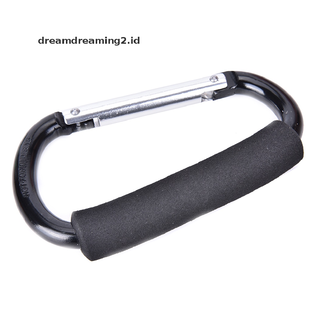 (hot) Pram Kursi Dorong Shopping Bag Hook Carabiner Besar D Ring Buggy Mummy Clip//