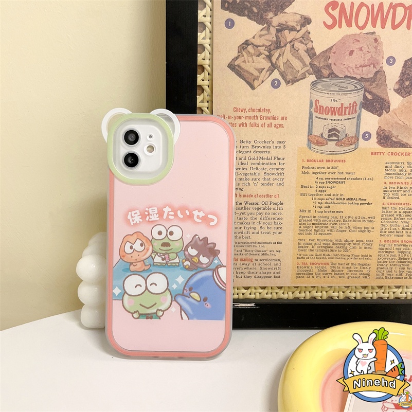 IPHONE Casing Kompatibel Untuk Iphone14 13 12 11 Pro Max X Xr Xs Max SE 8 7 6 6s Plus Kartun Lucu Macaron Warna Permen Casing Ponsel Lembut Pelindung Lensa Bumper Shockproof Cover Pelindung