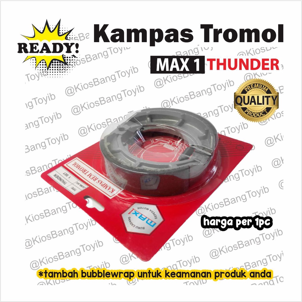 Kampas Rem Tromol Belakang Brake Shoe Suzuki Thunder 125 Spin (MAX1)