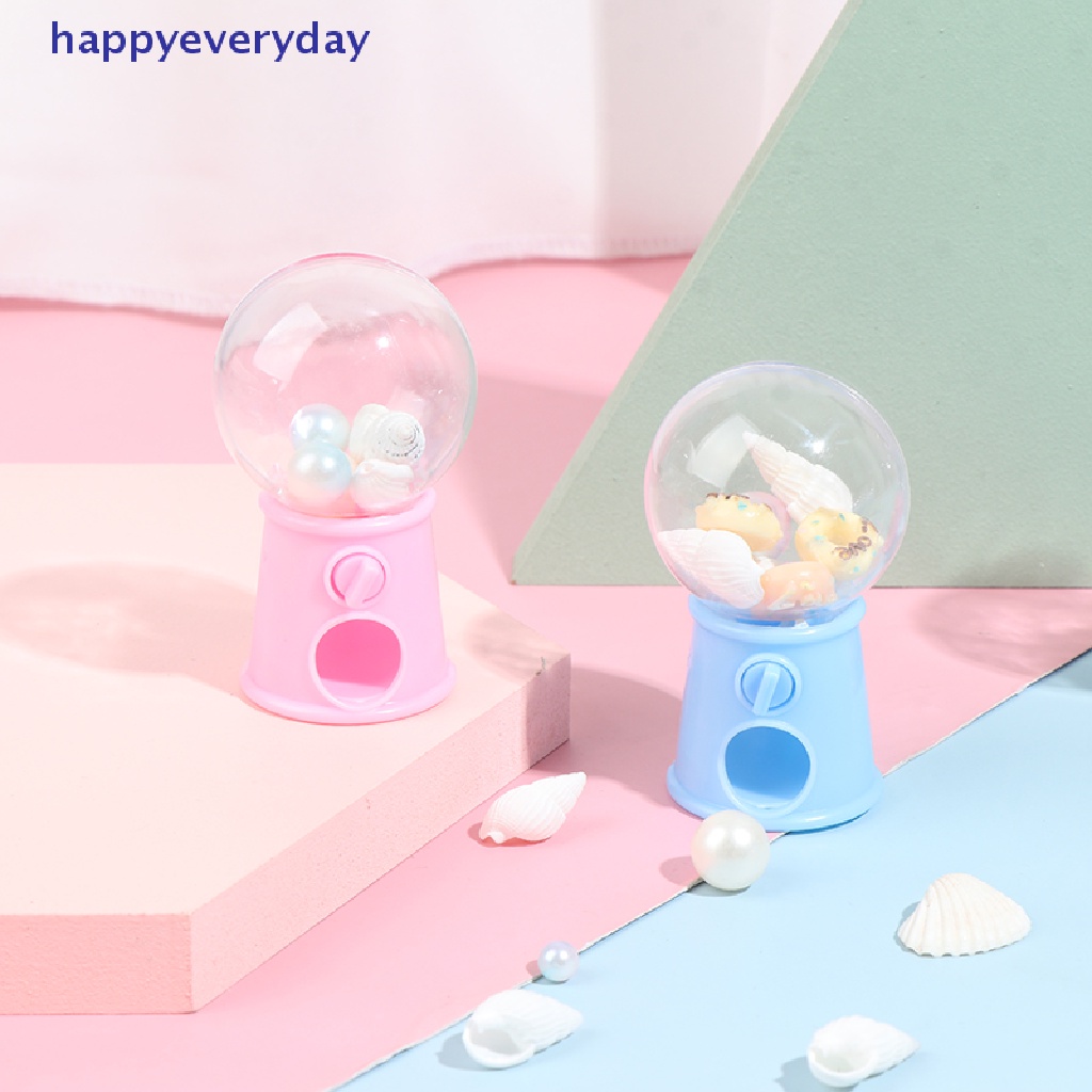 [happy] Mesin Permen Mini Bubble Gumball Dispenser Coin Bank Mainan Anak Hadiah Chrismas [ID]