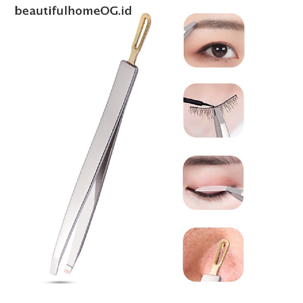// Beauty// Penjepit Alis Stainless Steel Beauty Clip Acne Clip Alat Penghilang Bulu Wajah **