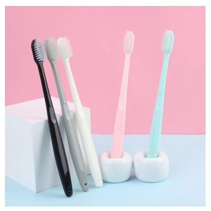 BAJ Sikat Gigi Dewasa 1 SET 10 PCS Tavel Toothbrush Double Care Sensitive Soft-Sweet Bee Sikat Gigi Nano Tech Sikat Gigi Medium PR151