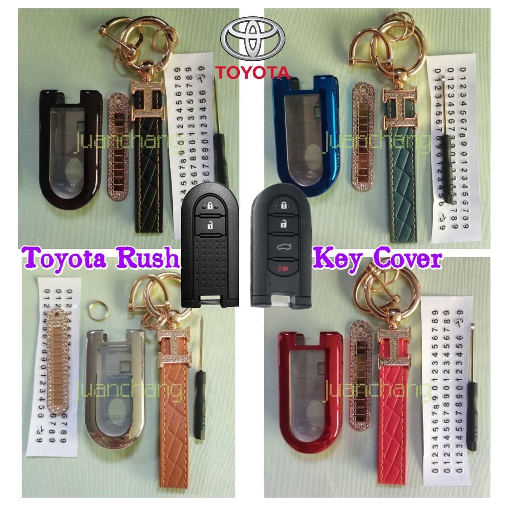 Toyota Rush Wigo Avanza Gen 3kunci Cover Case Holder Keyless Remote TPU Kunci Mobil Keychain Protection Cover Casing VELOZ TERIOS Aksesoris