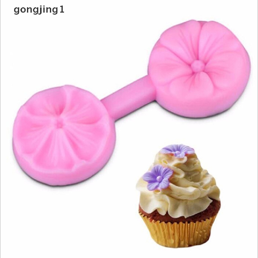 Ggg Cetakan Silikon Bunga 3D Fondant Kue Decorag Tools Bakeware Perlengkapan Dapur ID