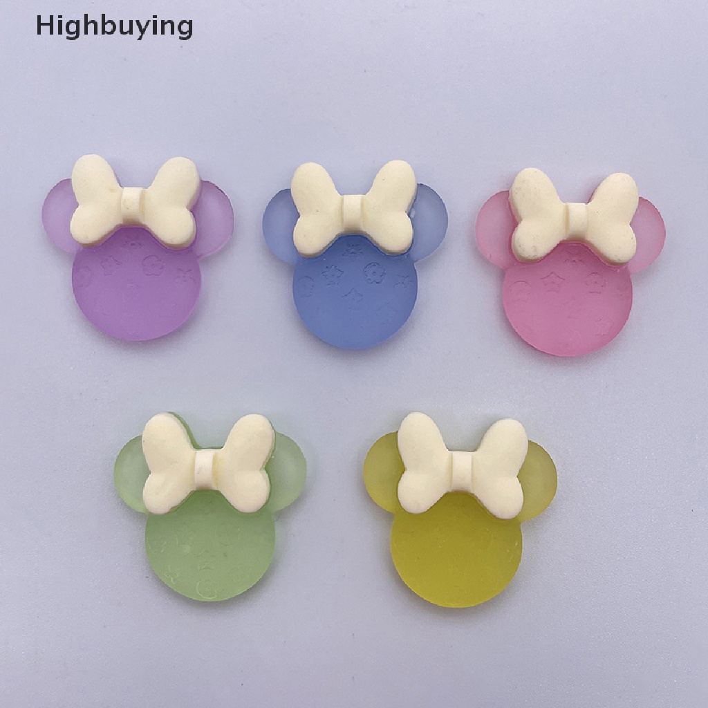 Hbid 5Pcs Luminous Mini Resin Dashboard Mobil Mainan Boneka Angka Dekorasi Taman Rumah Kartun Diy Lem Cream Phone Case Patch Glory