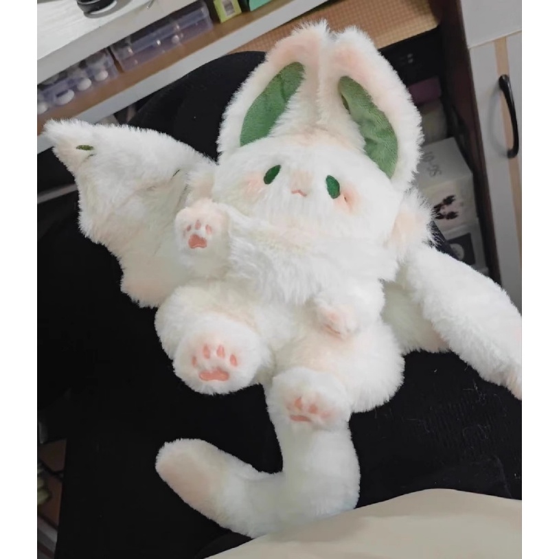 [2-I N - 1] 35cm Bat Rabbit Plush Toys Magic Spirit Cute Strawberry Untuk Kelinci Plush Toys Boneka Lembut Boneka Boneka Plushie Cosplay Bantal Anak Hadiah