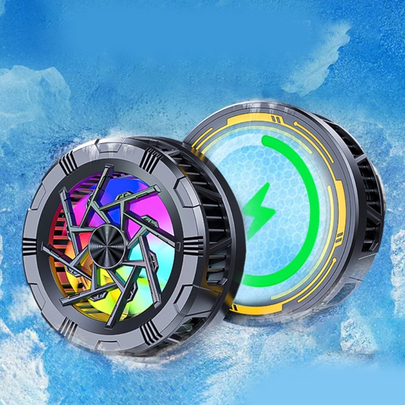 Bt Universal Cooler Fan Phone Tablet Cooling Fan Semikonduktor Sistem Pendingin Radiator Adsorpsi Magnetik Mute Heat Sink