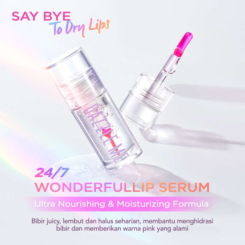 [NEW] DAZZLE ME 24/7 Wonderfullip Serum | BPOM lip serum balm sleeping mask bibir moisturizing - CO