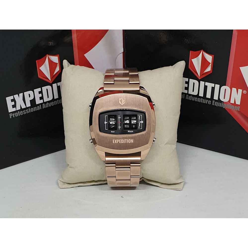 Expedition E6790 Rosegold Jam Tangan Pria Original