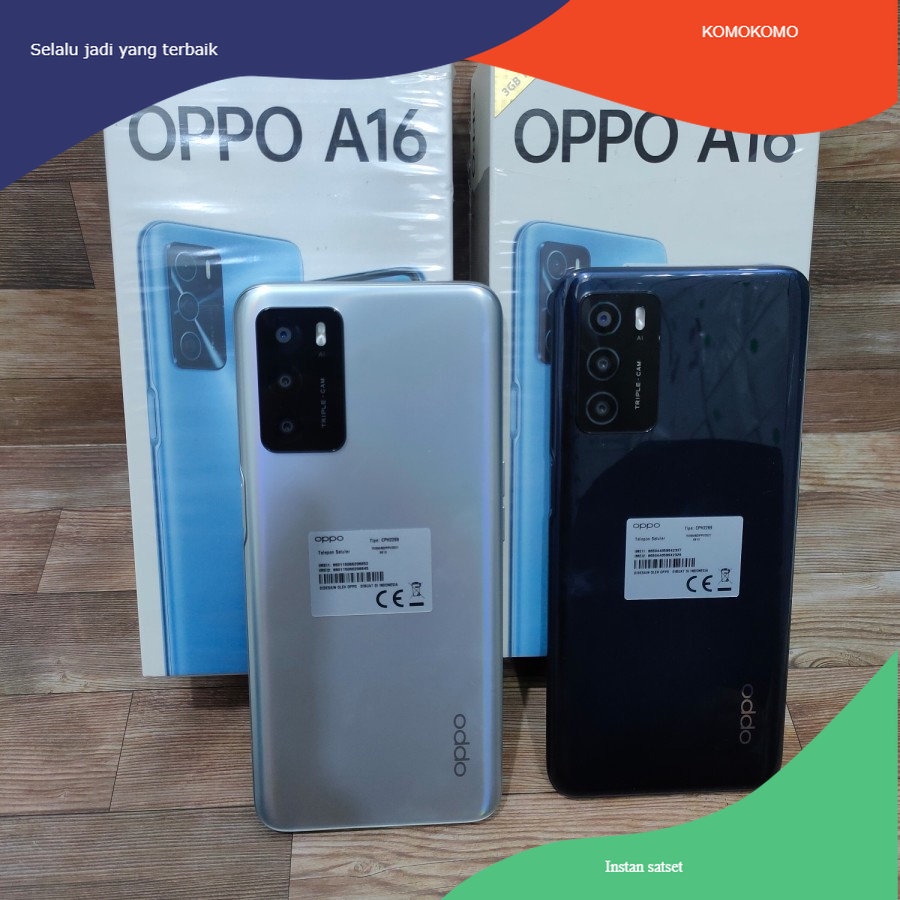 Jual oppo a16 second fullset