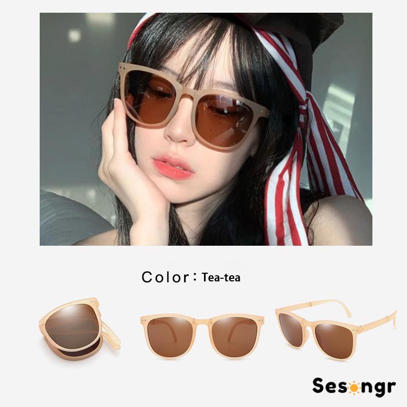 kacamata lipat/Kacamata Hitam Terbaru Bisa Di Lipat Sunglasses Anti-Uv Wanita Pria Import Kacamata Fashion - SG