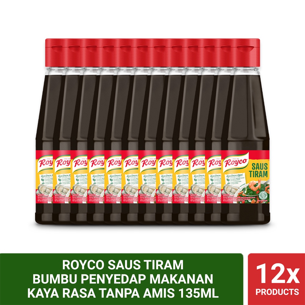 

Royco Saus Tiram Bumbu Penyedap Makanan Kaya Rasa Tanpa Amis 135ml (Isi 12)