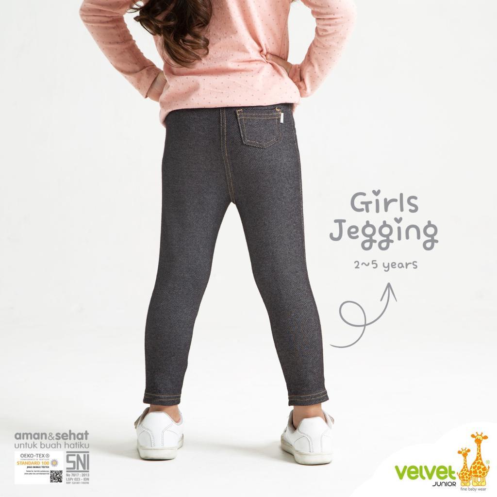 [TOMS] VELVET JUNIOR (1pcs) Jegging / Legging Panjang Jeans Bayi Anak Kids Perempuan ( 0-5 Tahun)