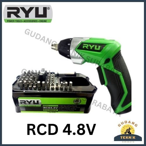 RYU Bor Obeng Listrik Mini / Cordless Screwdriver RCD 4.8V