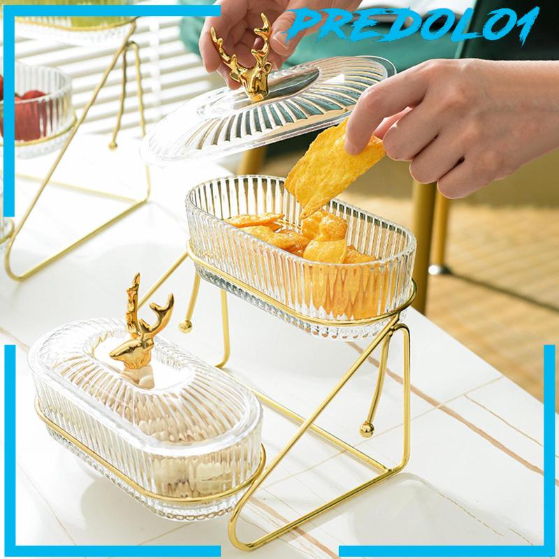 [Predolo1] Appetizer Serving Tray 2layer Multi Use Platter Piring Buah Kering Untuk Snack