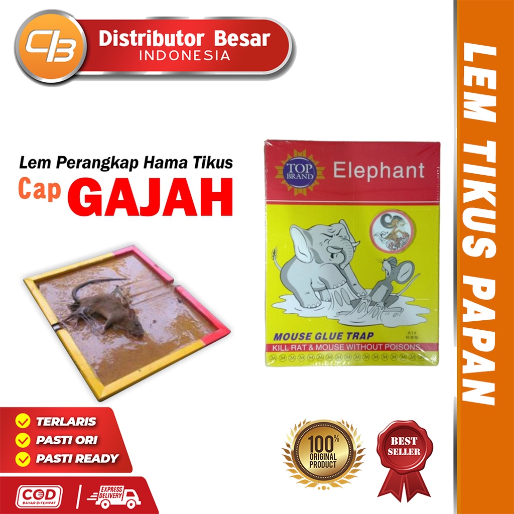 [ DBI ] Lem Tikus Papan Kuat Dan Ampuh Cap Gajah Elephant - Lem Perangkap Tikus dan Hama