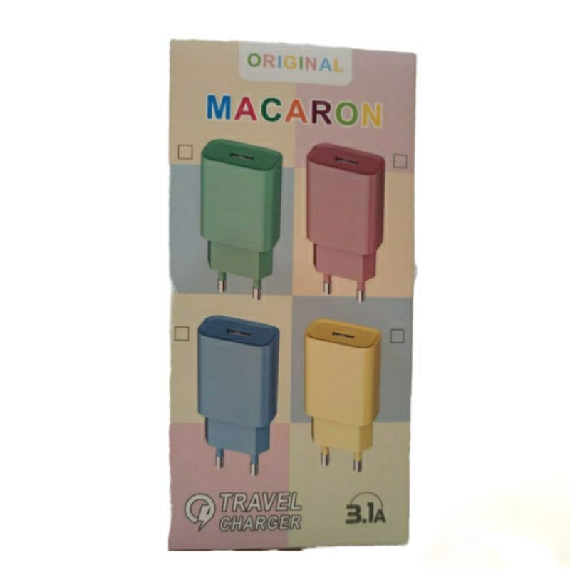 Charger Casan Macaron 3.1A Micro USB Fast Charging oem