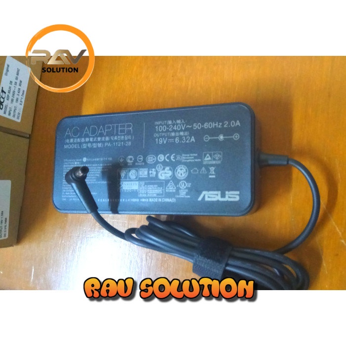 ORIGINAL Adaptor Charger ASUS 19V 6.32A For ROG GL552JX GL551JM GL552V - RAV SOLUTION A