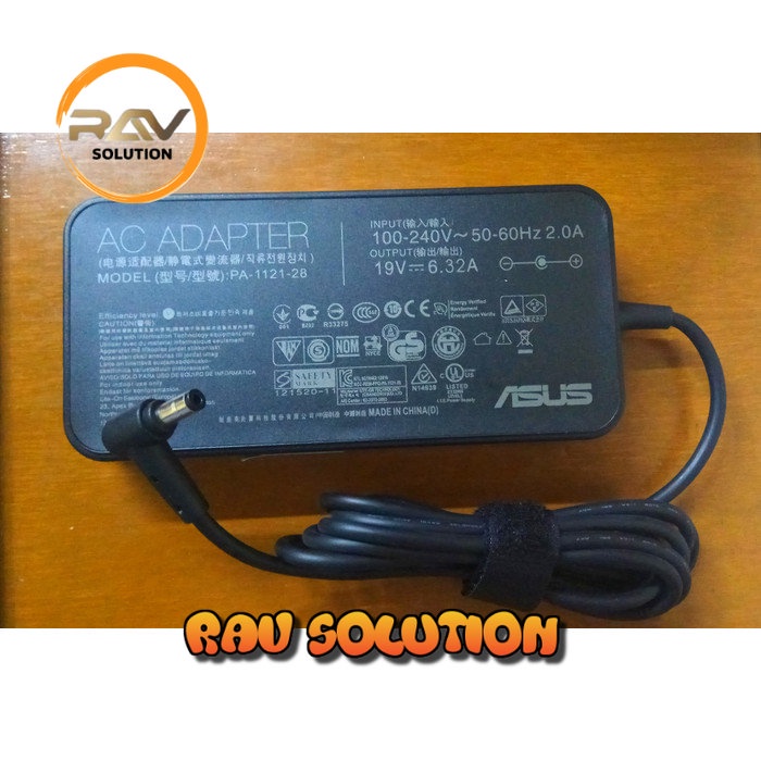 ORIGINAL Adaptor Charger ASUS 19V 6.32A For ROG GL552JX GL551JM GL552V - RAV SOLUTION A