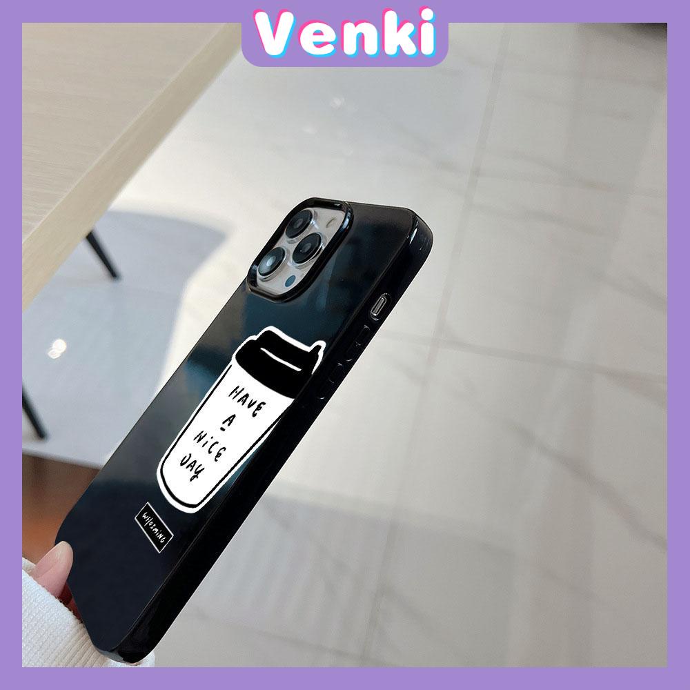 Case for iPhone 11 Soft TPU Glossy Black Candy Case Coffee Camera Protection Shockproof For iPhone 14 13 12 11 Pro Max 7 8 Plus X XR