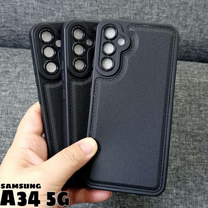 Case LEATHER PRO CAMERA Vivo Y01/Y01A/Y12/Y12S/Y15/Y15S/Y17/Y20/Y20S/Y21/Y21S/Y21A/Y33S/Y33T Softcase Leather Sintesis