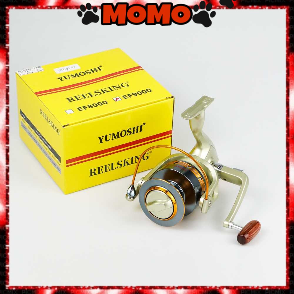 Promo COD YUMOSHI REELSKING EF9000 Reel Pancing Spinning 12 Ball Bearing - Silver Kerekan Mancing Re