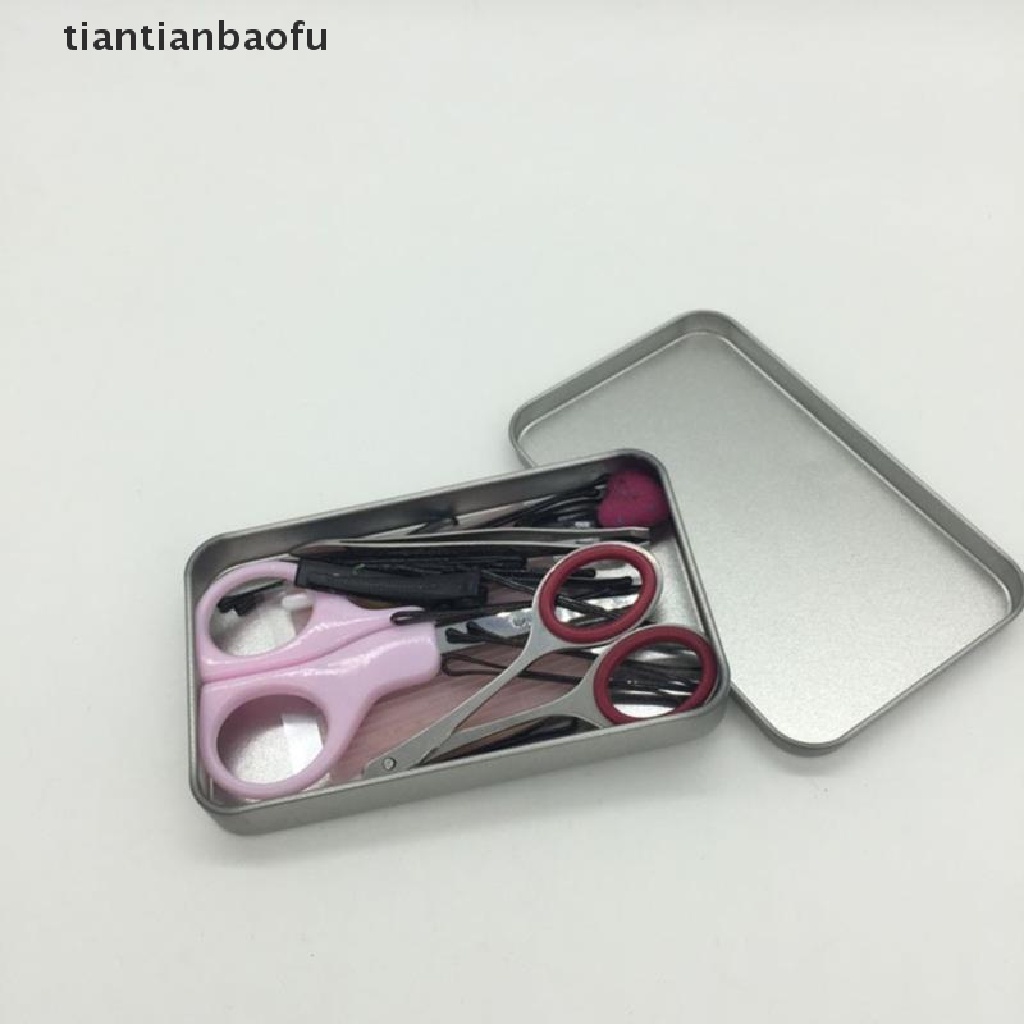 [tiantianbaofu] Kotak Besi Mini Slide Cover Kotak Penyimpanan Perhiasan Pernikahan Pill Case Portable Tin Box Butik