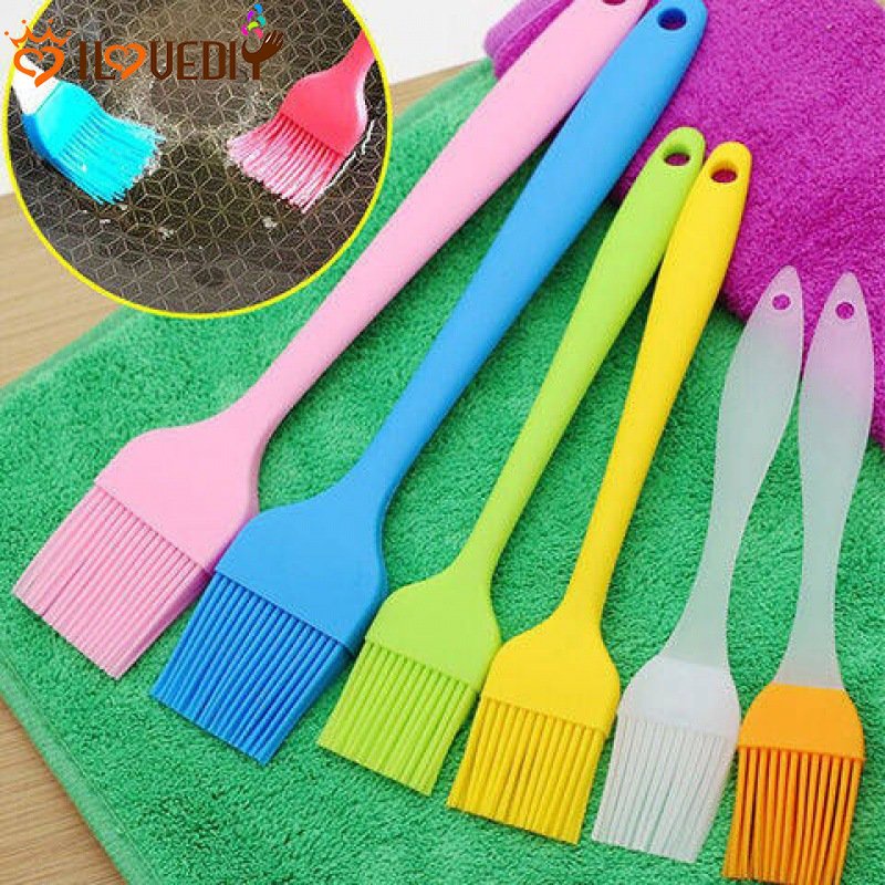 [Unggulan] Baking Bakeware Aksesori Kue Baking Brush Perlengkapan Dapur Memasak BBQ Tahan Panas Kuas Minyak Silikon Barbeque Brush Kitchen BBQ Barbecue Brush BBQ Tools