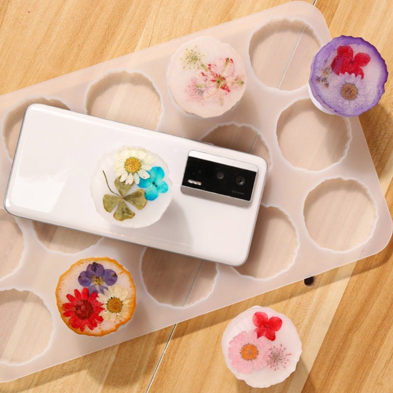 Sa Badge Reel Cetakan Resin Gantungan Kunci Cetakan Silikon, Phone Grip Resin Mold, DIY-Perhiasan Casting Cetakan Untuk Liontin Dekorasi Rumah