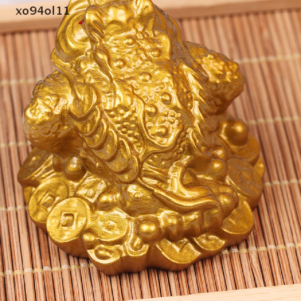 Xo Wealth Golden Frog Kodok Koin Rejeki Cina Kodok Feng Shui Kodok Ornamen Keberuntungan OL