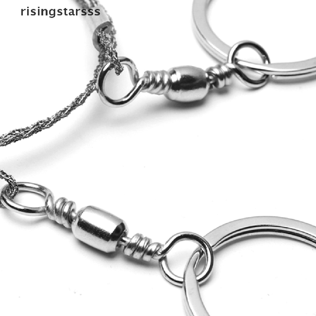 Rsid Span-new Wire Saw Gergaji Saku Gergaji Survival Darurat Ringan Tahan Lama Dengan Pegangan Yang Dapat Diputar Camping Hiking Hung Peralatan Jelly