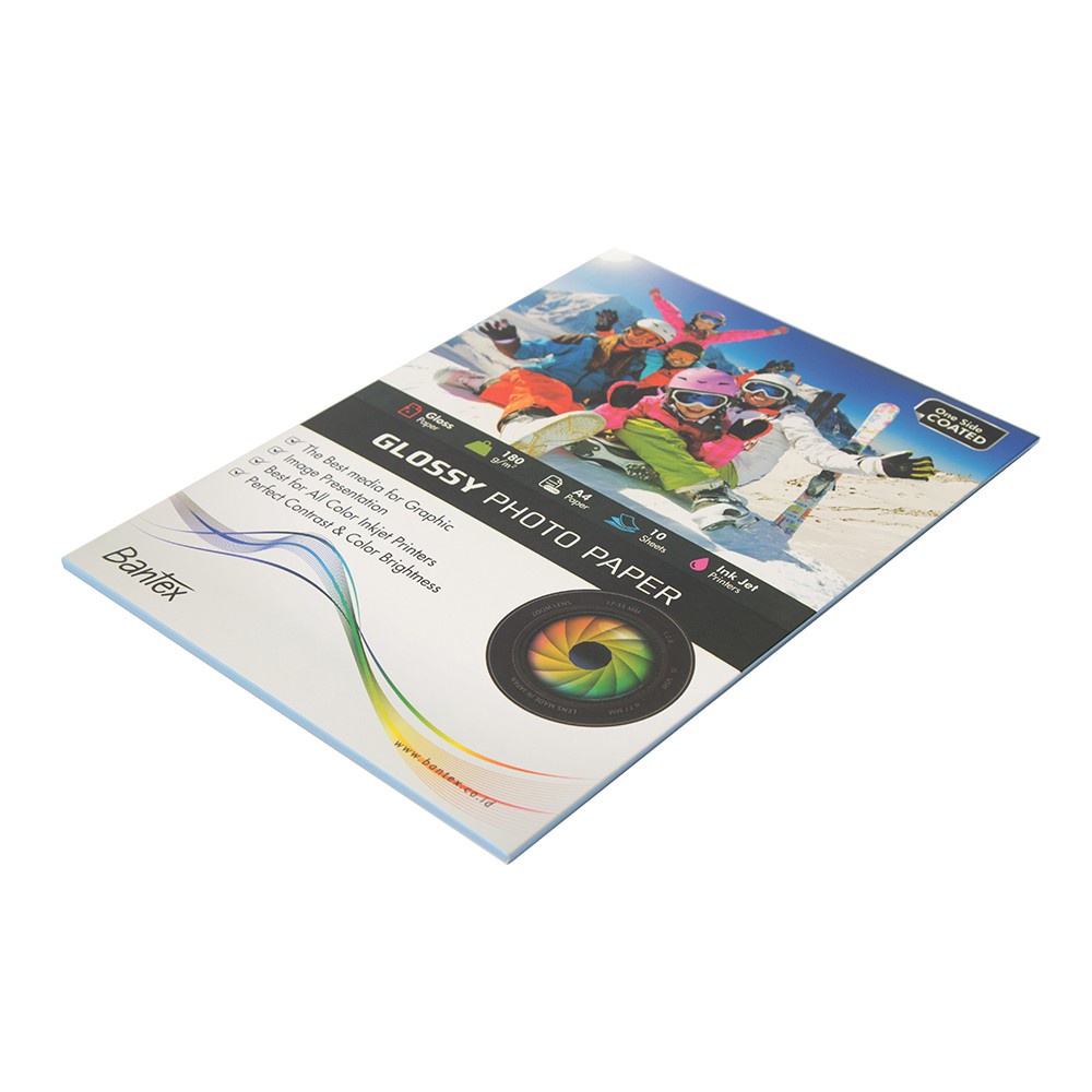 

Bantex Ink Jet Photo Paper A4 Glossy Kertas Foto 10 sheets 180gr