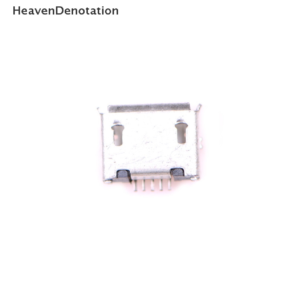 [HeavenDenotation] 20pcs Micro USB Tipe B Female Socket 5-Pin Konektor SMD Solder HDV