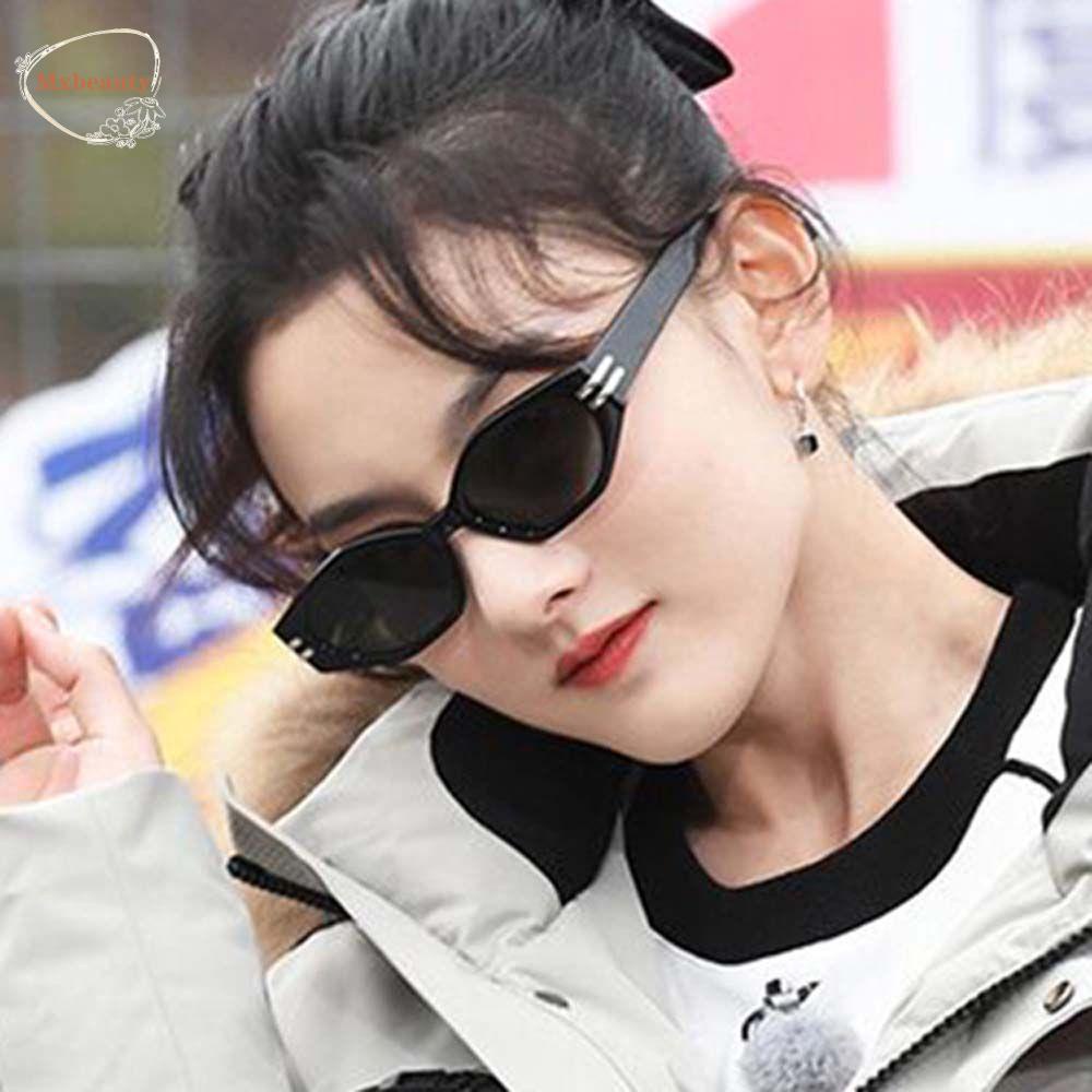 Mxbeauty Kacamata Hitam Mata Kucing Kepribadian Fashion Motif Leopard Oval Bingkai Kecil Padi Kuku Gaya Korea Sunglasses