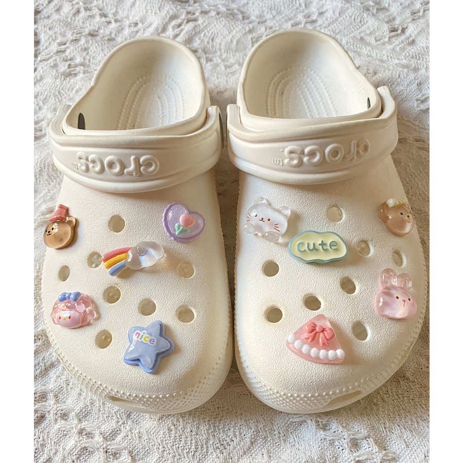 10pcs Gesper Sepatu Dekorasi Sepatu Pesona Sepatu Untuk Menyumbat Sandal Sepatu jibbitz Untuk crocs anime