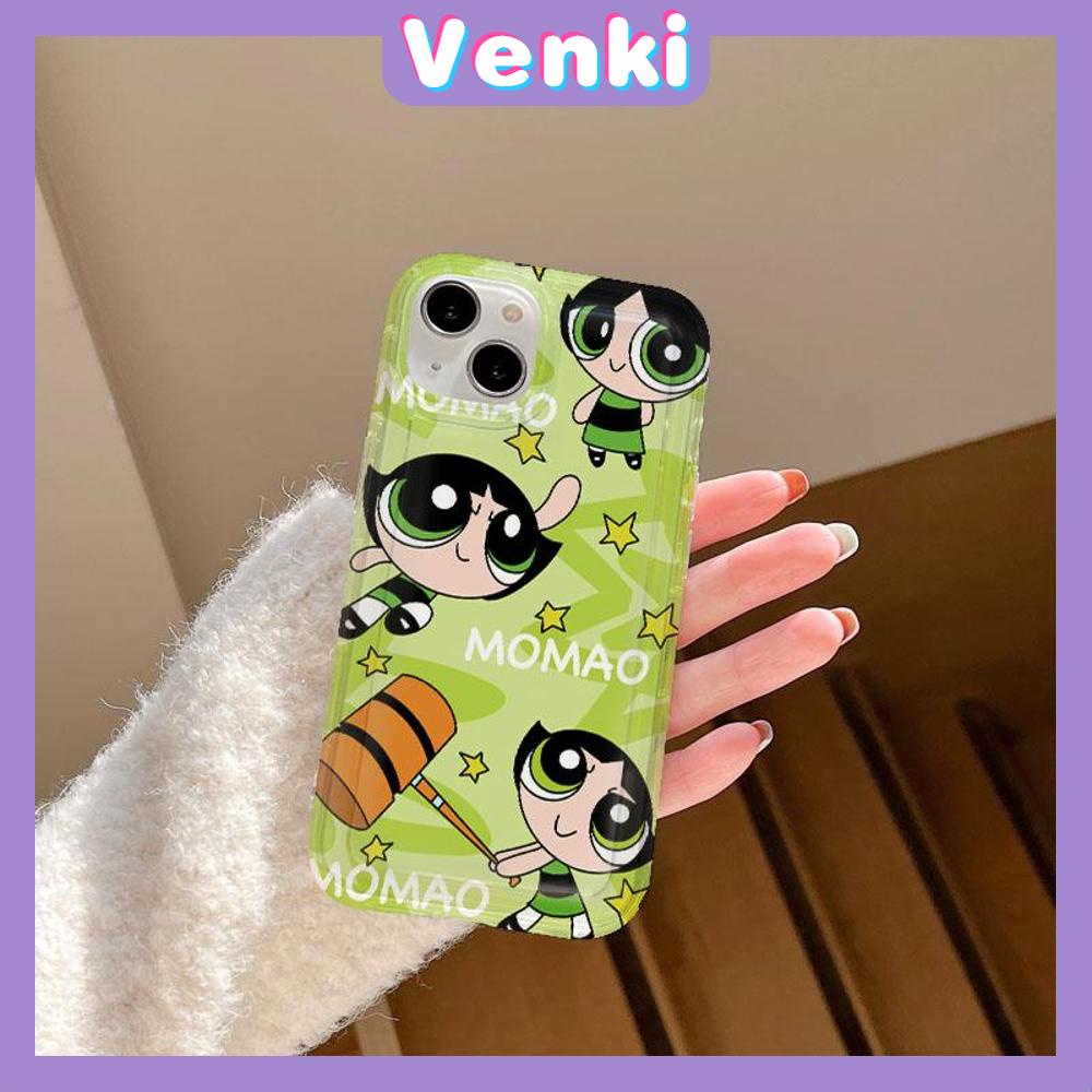 Case For iPhone 14 Pro Max Soft TPU Jelly Airbag Case Cute Cartoon Powerpuff Girls Camera Protection Shockproof For iPhone 14 13 12 11 Plus Pro Max 7 Plus X XR