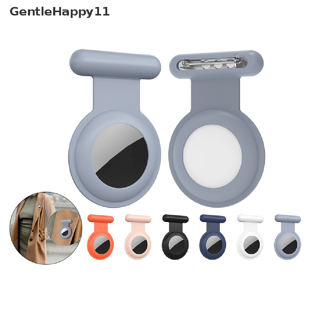 Gentlehappy Holder Case Untuk Airtag Air Tag Pin Locator Anti Hilang Silikon GPS Tracker id