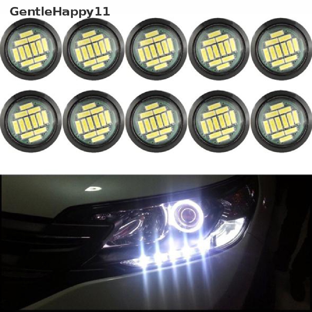 Gentlehappy 1x Putih DC 12V 5W Eagle Eye LED Siang Berjalan DRL Lampu Cadangan Mobil Auto Lamp id