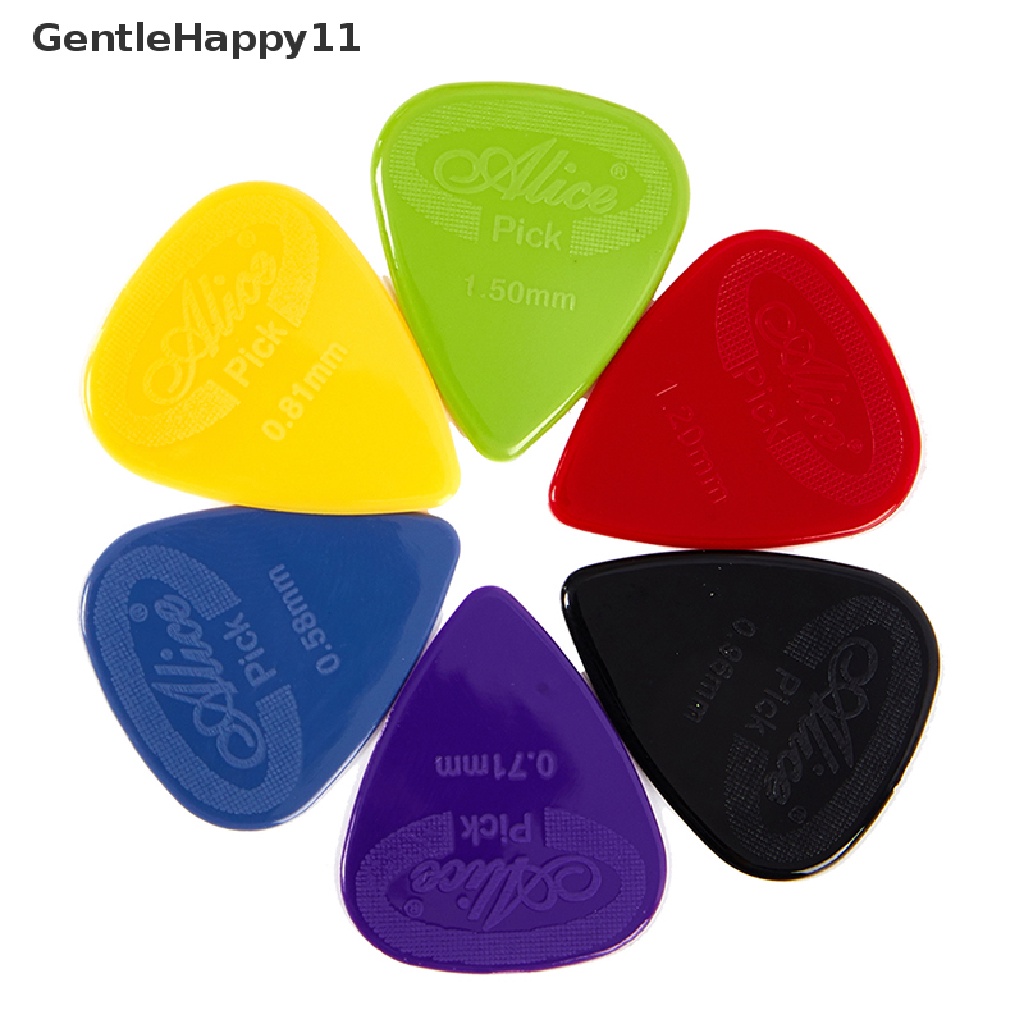 Gentlehappy 10buah Alice Guitar Pick Non-slip Nylon Mediator Akustik Gitar Elektrik id