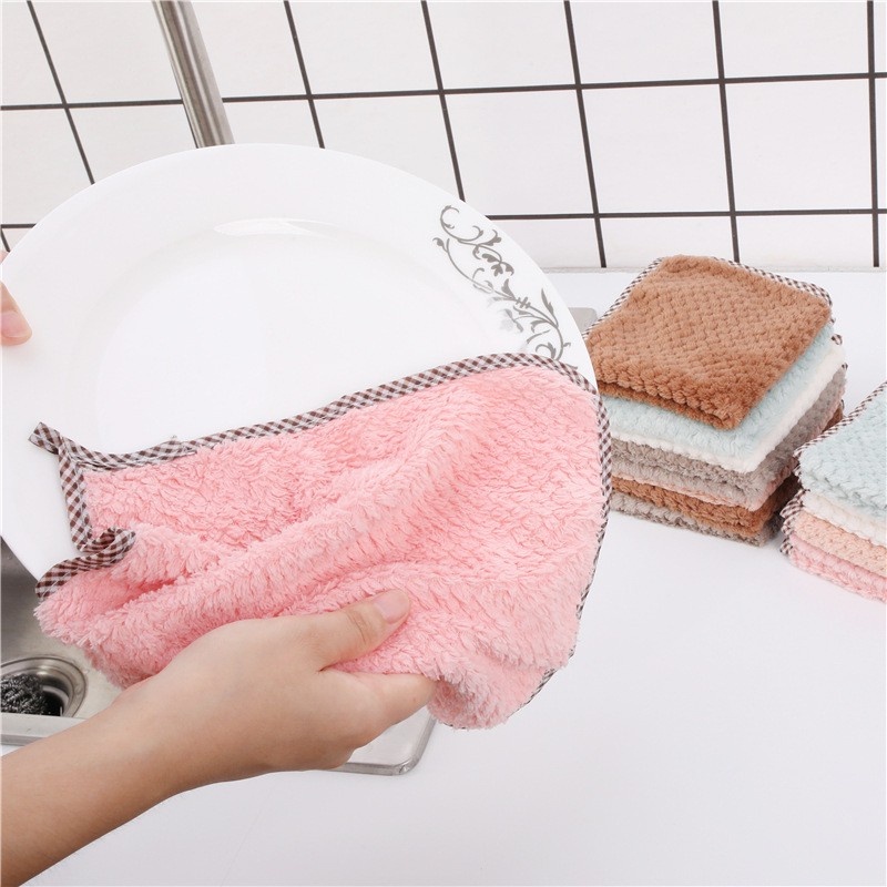 KAIN LAP TANGAN │ LAP PIRING CORAL │ LAP DAPUR │ HANDUK PEMBERSIH SERBET MICROFIBER