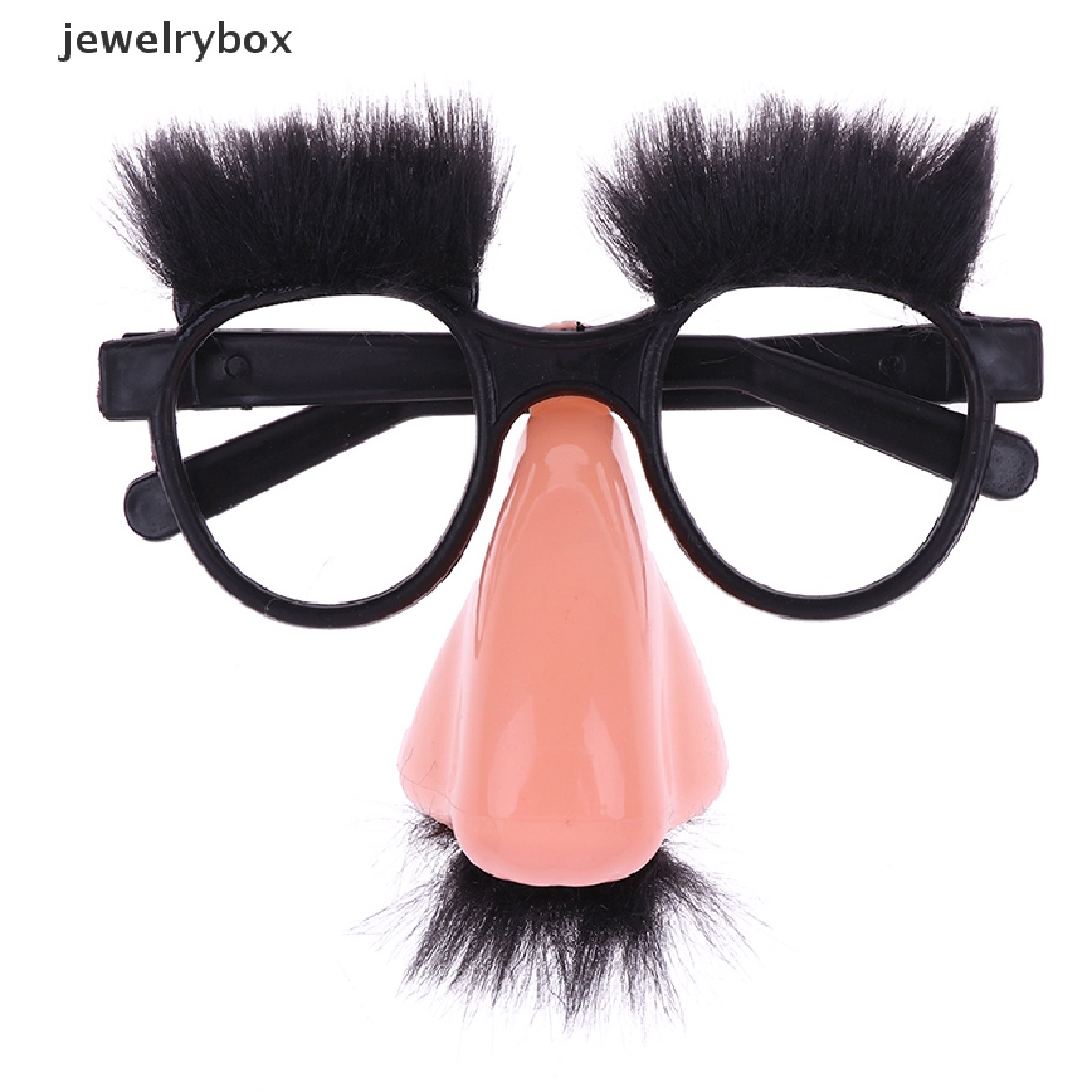 [jewelrybox] Fancy Cosplay Menyamarkan Kacamata Kumis Gaun Pesta Halloween Butik Hidung Besar