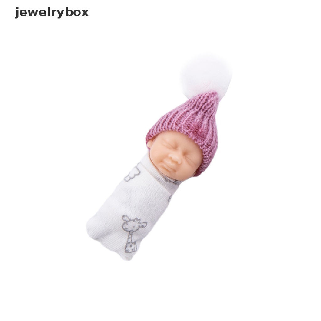 [jewelrybox] Simulasi Bayi Baru Lahir Pvc Ornamen Menangani Mainan Jari Boneka Pakaian Asli Butik Acak