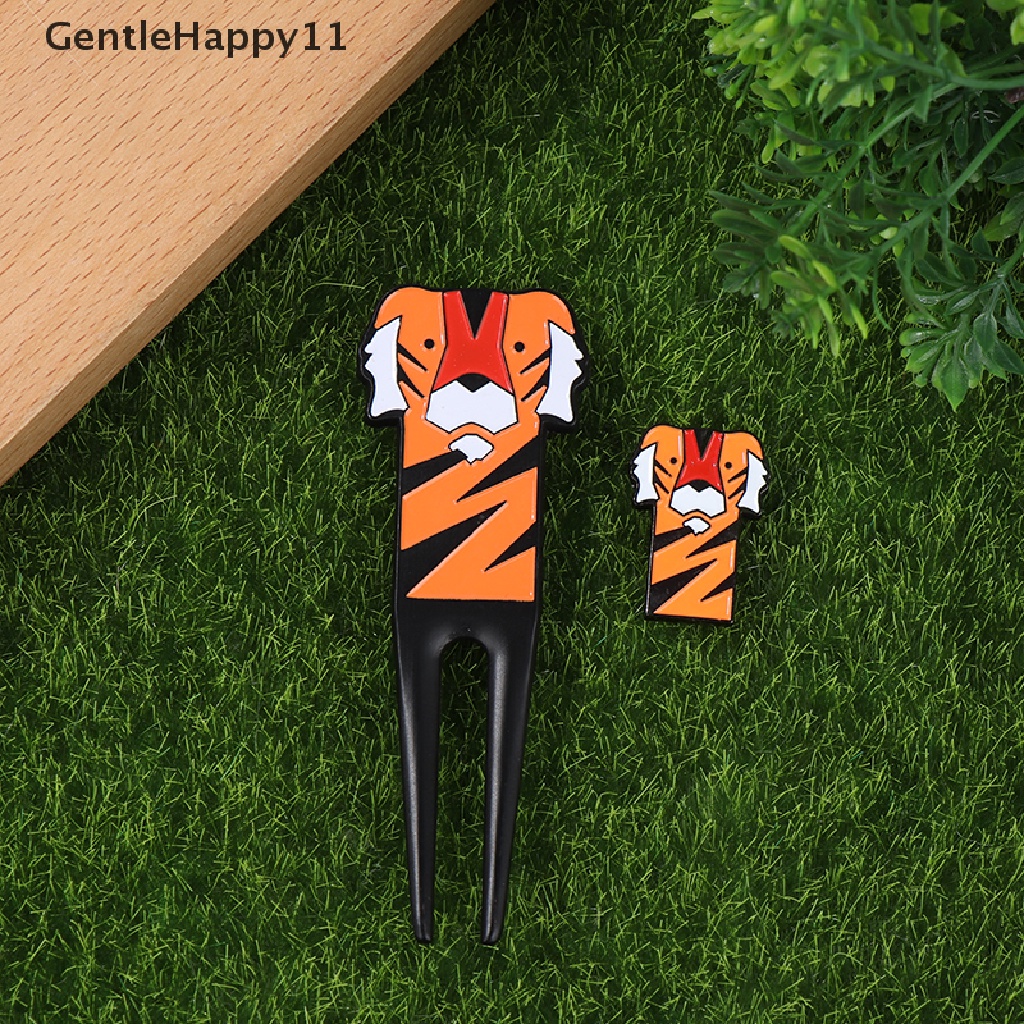 Gentlehappy Golf Mark Motif Kartun Macan Alat Perbaikan Penanda Bola Golf Aksesoris Golf id