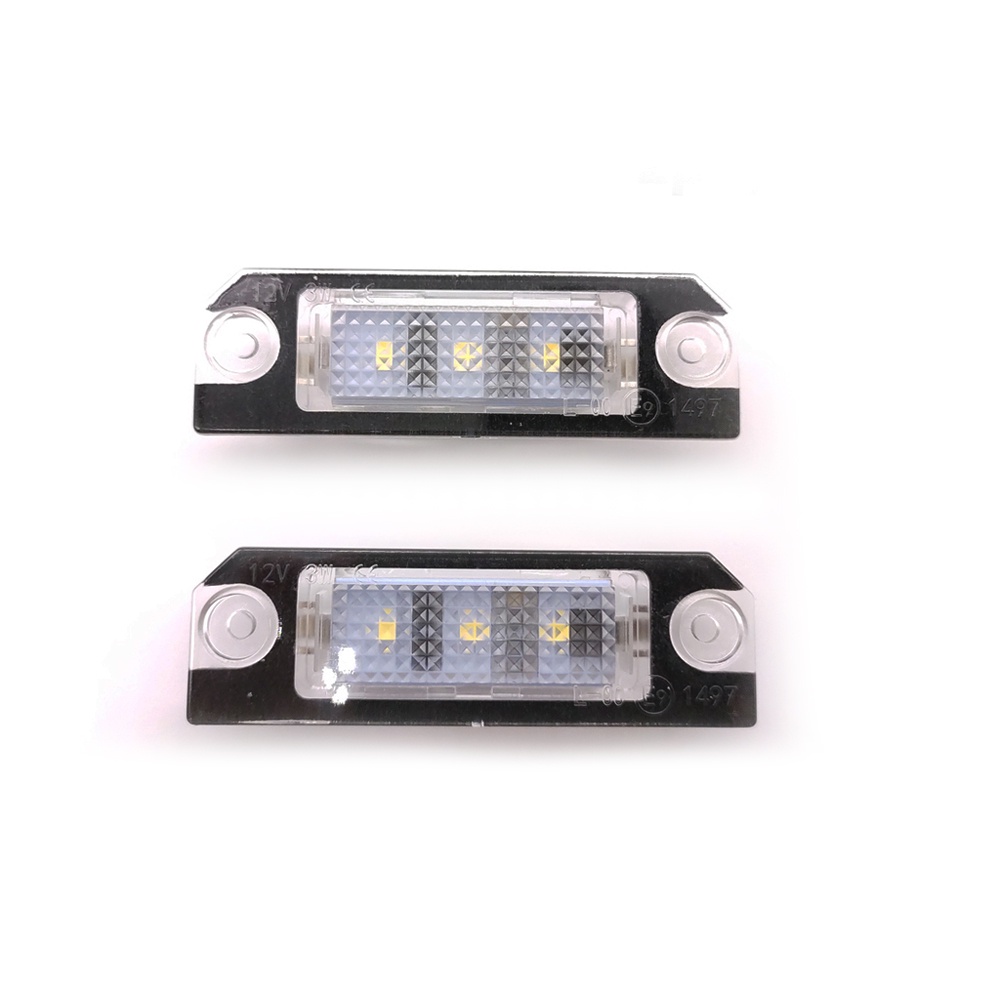 2pcs Lampu Plat Nomor Plat LED Putih Kecerahan Tinggi Untuk VW Golf4 Golf5 Lupo Polo Passat