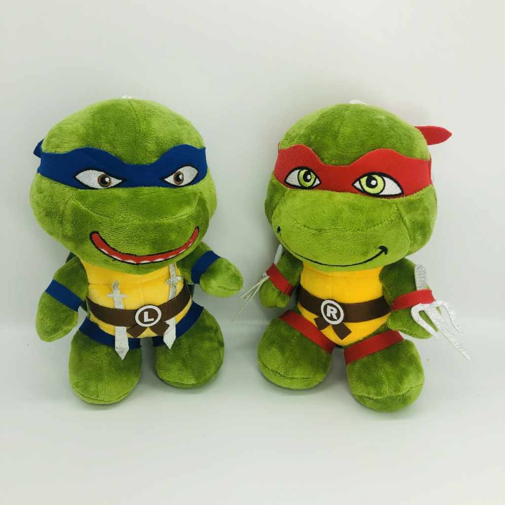 Kawaii Plush Toy Ninja Turtles Leonardo Donatello Boneka Anime Karakter Anime Raffaele Mikey Boneka Mainan Anak