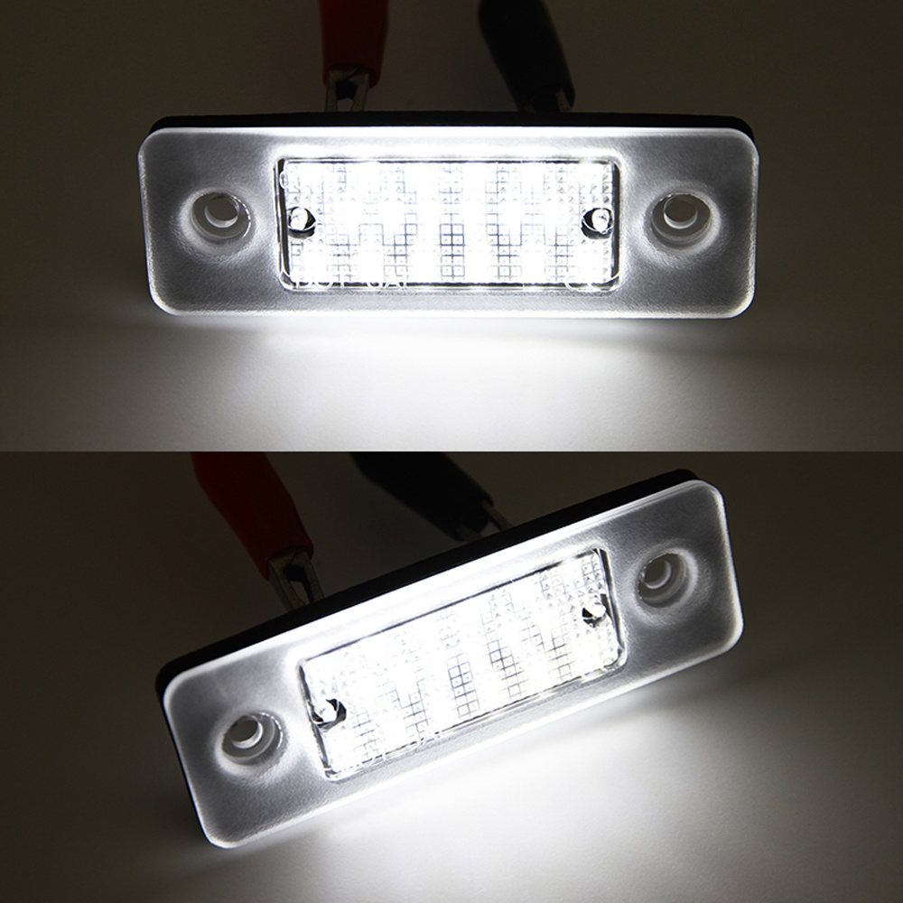 2pcs Untuk Volvo C30 2008 2009 2010 2011 2012 2013 Kecerahan Tinggi Lampu Plat Nomor LED Putih