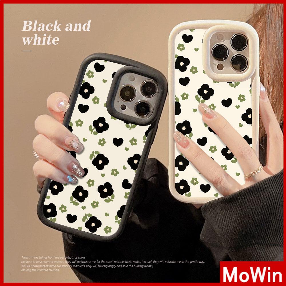 For iPhone 14 Pro Max iPhone Case Matte TPU Soft Case Black Beige Shockproof Protection Camera Oil Painting Flowers Compatible with iPhone 13 Pro max 12 Pro Max 11 xr xs max 7Plus