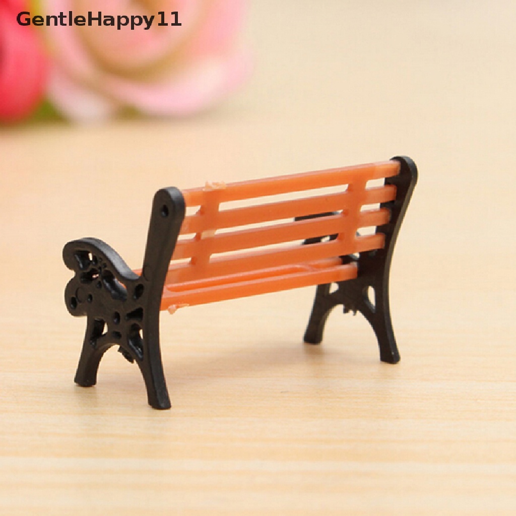 Gentlehappy Ornamen Taman Mini Miniatur Taman Bangku Kerajinan Dekorasi Rumah Boneka Peri Outdoor id